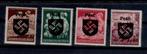 X179A) 1944 WO2 Duitse bez Pest 4x MNH opdruk geen garantie, Ophalen of Verzenden, Duitse Keizerrijk, Postfris