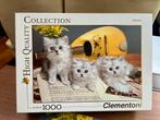 poezen Musical Cats. Clementoni 1000. Vierde gratis, Ophalen of Verzenden, 500 t/m 1500 stukjes, Gebruikt, Legpuzzel