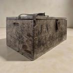 Vintage houten kist / wijnkist, Ophalen, Minder dan 50 cm, Gebruikt, 50 tot 100 cm