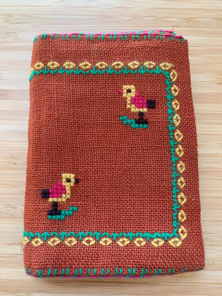 School merklap in boekvorm, Antiek en Kunst, Curiosa en Brocante, Ophalen of Verzenden