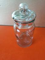 Groen glazen snoeppot, voorraadpot, Ophalen of Verzenden