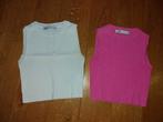 2 Tops wit en roze mt. S Zara, Ophalen of Verzenden, Zo goed als nieuw, Wit, Zara