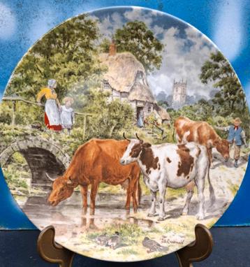 Wandbord. WEDGWOOD. ' A cooling drink '. 1989. 20 cm. beschikbaar voor biedingen