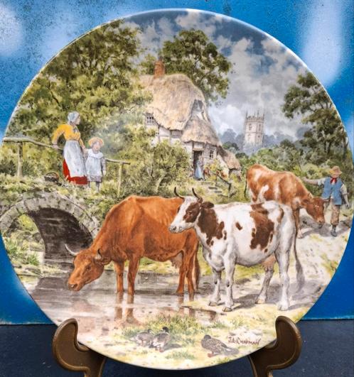 Wandbord. WEDGWOOD. ' A cooling drink '. 1989. 20 cm., Antiek en Kunst, Antiek | Wandborden en Tegels, Ophalen