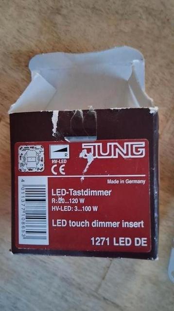  JUNG LED Tastdimmer 1271 LED DE + Afdekplaat lS serie  beschikbaar voor biedingen