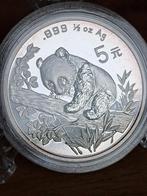 China 5 Yuan 1995, Ophalen of Verzenden, Zilver
