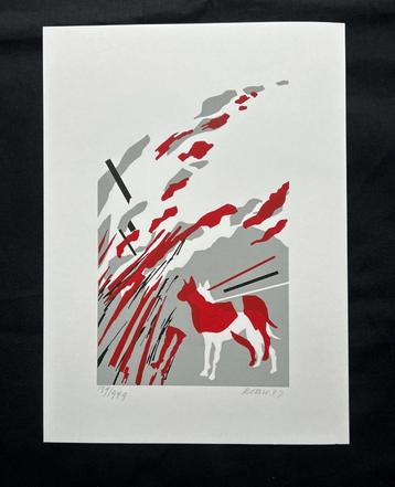 Zeefdruk Rob Vermeer beschikbaar voor biedingen