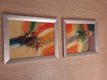 Moderne Schilderijen Set - abstract origineel. beschikbaar voor biedingen