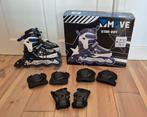 Move Star skeelers & Nijdam beschermset, Sport en Fitness, Skeelers, Kinderen, Inline skates 4 wielen, Ophalen, Overige merken