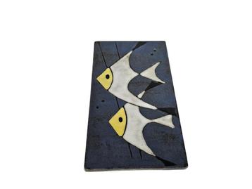 Ceramano | W Germany | Plaquette | 70'S I Fische beschikbaar voor biedingen