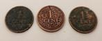 3 centen uit 1915 1930 1931, Ophalen of Verzenden, Koningin Wilhelmina