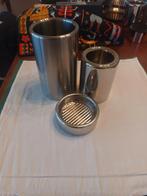 Stelton grote en kleine wijnkoeler en wijnonderzetter, Ophalen of Verzenden, Gebruikt