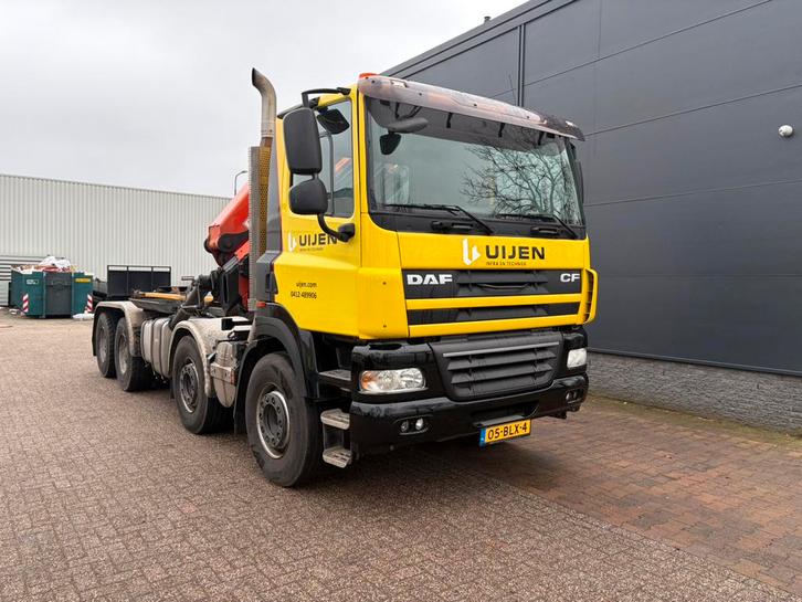 DAF CF 85 8x4 kraanauto PK20002 + haakarm 20 ton, Auto's, Vrachtwagens, Particulier, ABS, Achteruitrijcamera, Airbags, Airconditioning