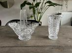 Kristallen Set: Mandje & Vaasje, Antiek en Kunst, Antiek | Glas en Kristal, Ophalen of Verzenden