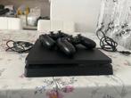PS4 Slim + 2 Controllers + Call of Duty, Spelcomputers en Games, Spelcomputers | Sony PlayStation 4, Ophalen, Met games, Met 2 controllers