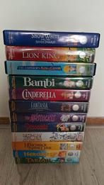 12 Disney Videobanden. Engels Gesproken, NL Ondertiteling, Cd's en Dvd's, VHS | Kinderen en Jeugd, Tekenfilms en Animatie, Gebruikt