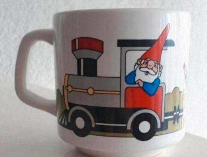 Beker David de Kabouter, Huis en Inrichting, Keuken | Servies, Zo goed als nieuw, Kop(pen) en/of Schotel(s), Overige stijlen, Ophalen of Verzenden