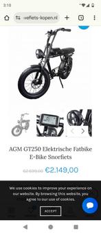 Fatbike gt250 50 km, Ophalen of Verzenden, Overige modellen