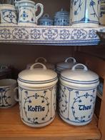 servies blauw saks jager. voorraadpotten, kruidenpotten,, Huis en Inrichting, Keuken | Servies, Ophalen of Verzenden, Zo goed als nieuw