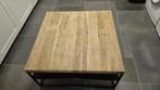 Goossens stoere salontafel 80x80, mango hout, Huis en Inrichting, Tafels | Salontafels, Ophalen, Gebruikt, 50 tot 100 cm, Vierkant