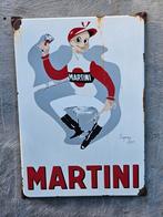 Reclame reclamebord emaille emaillebord martini antiek, Antiek en Kunst, Ophalen