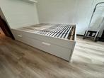 Ikea brimnes bed, Ophalen, Wit, Tweepersoons, 140 cm