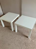 Witte bijzettafels - 55x55x45cm 2 stuks, Ophalen