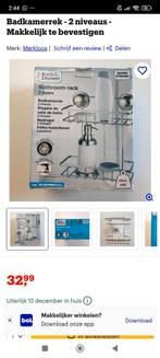 Badkamerrek - 2 niveaus - van merk Bath& Shower, Ophalen of Verzenden, Nieuw, Overige kleuren, Handdoekenrek