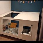 Leuk huisjesbed 200x90, Huis en Inrichting, Slaapkamer | Bedden, Gebruikt, 90 cm, Eenpersoons, Wit