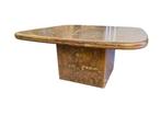 Lillienthal Fossielen steen marmeren salontafel 1988, Huis en Inrichting, Tafels | Salontafels, Overige materialen, 100 tot 150 cm