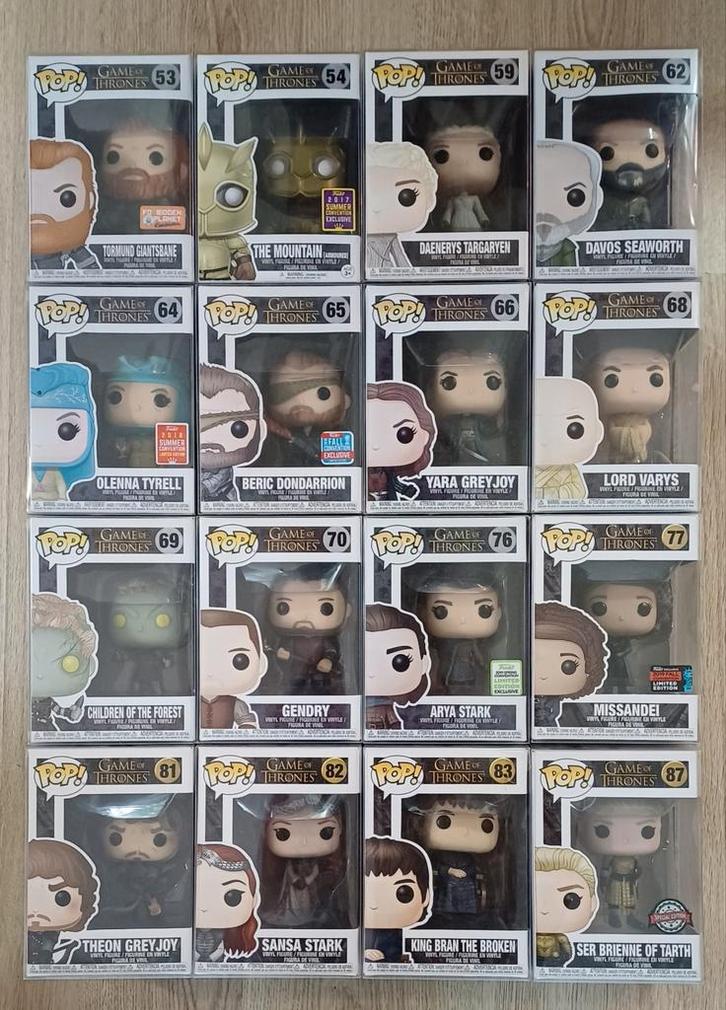 Game of Thrones Funko Pop Collectie, Verzamelen, Poppetjes en Figuurtjes, Zo goed als nieuw, Ophalen of Verzenden
