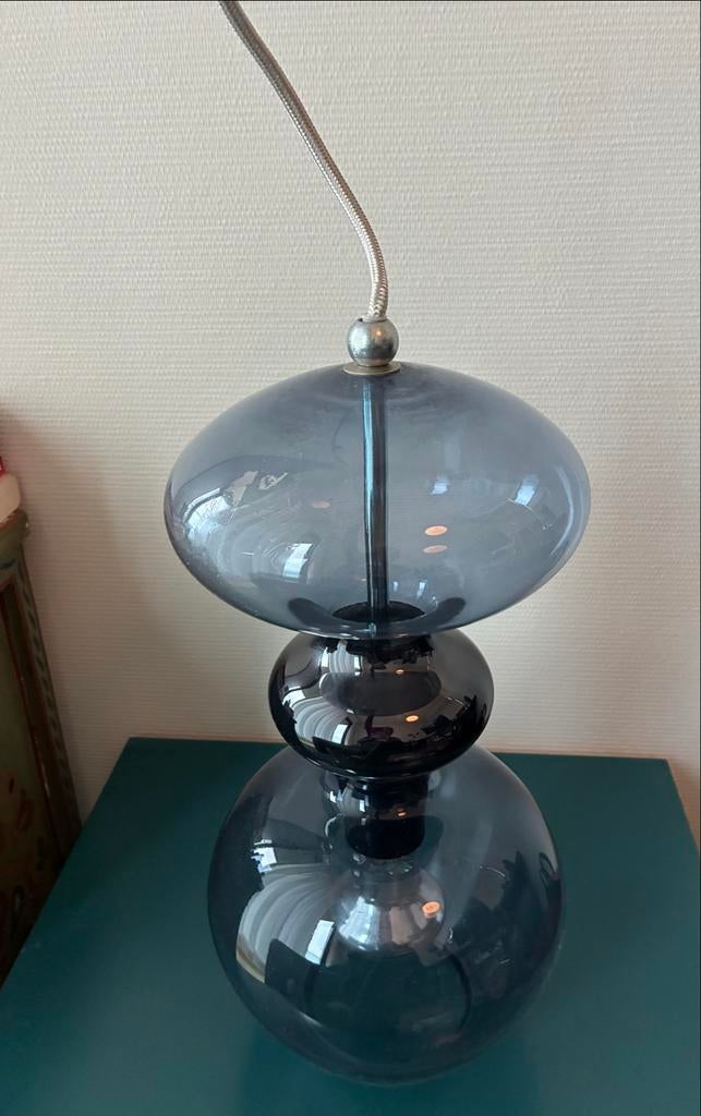 Ebb & Flow Futura Hanglamp - Zandloper Design, Ophalen of Verzenden, Zo goed als nieuw, Glas, Minder dan 50 cm