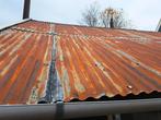 Te koop oude blikken golfplaten, Doe-het-zelf en Verbouw, Dakpannen en Dakbedekking, Ophalen, Gebruikt, Overige kleuren, 15 m² of meer