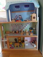 Poppenhuis met inrichting, Ophalen, Gebruikt, Poppenhuis
