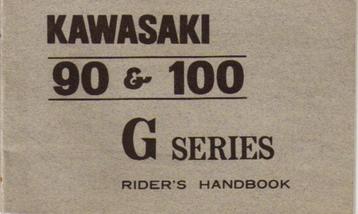 Kawasaki 90 & 100 G Series riders handbook (4016z) beschikbaar voor biedingen
