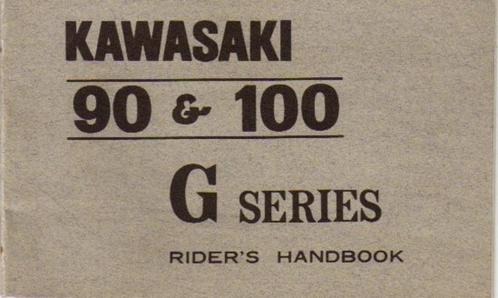 Kawasaki 90 & 100 G Series riders handbook (4016z), Motoren, Handleidingen en Instructieboekjes, Kawasaki, Ophalen of Verzenden