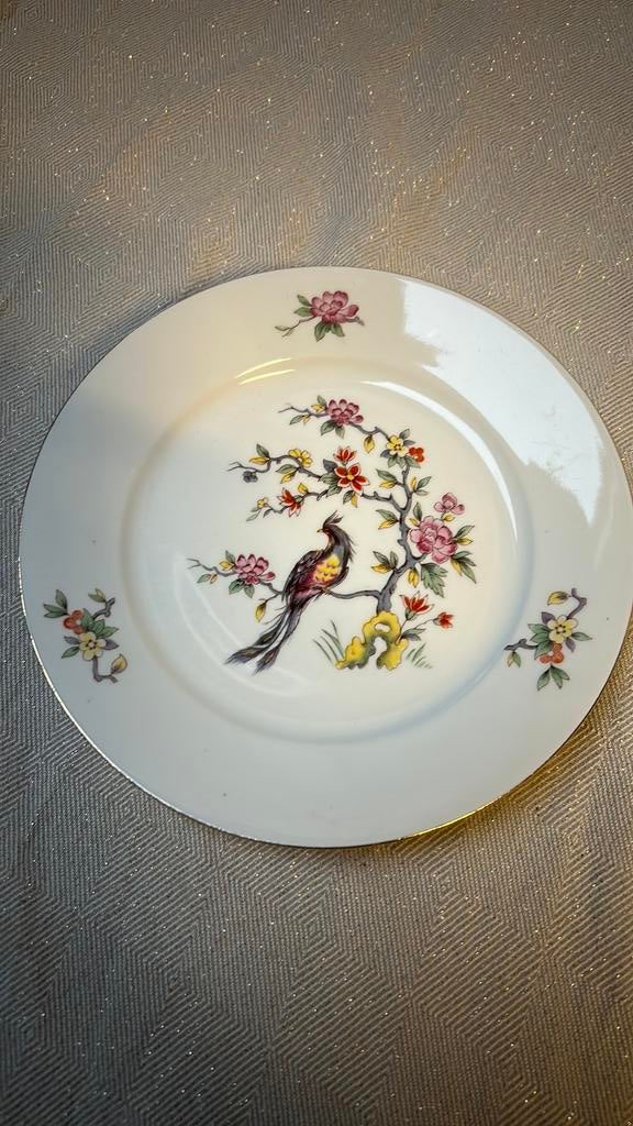 Vintage porseleinen bordje, Ophalen of Verzenden