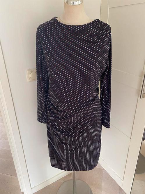 Purdey Jurk Maat 40 - Blauw met Stippen, Kleding | Dames, Jurken, Zo goed als nieuw, Maat 38/40 (M), Blauw, Knielengte, Ophalen of Verzenden
