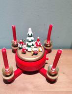 Oude muziekdoos kandelaar kerst tafereel, Diversen, Kerst, Ophalen of Verzenden, Gebruikt