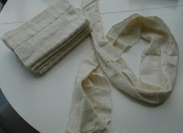 SJAAL CREME L 150 x B 26 cm NIEUW  beschikbaar voor biedingen