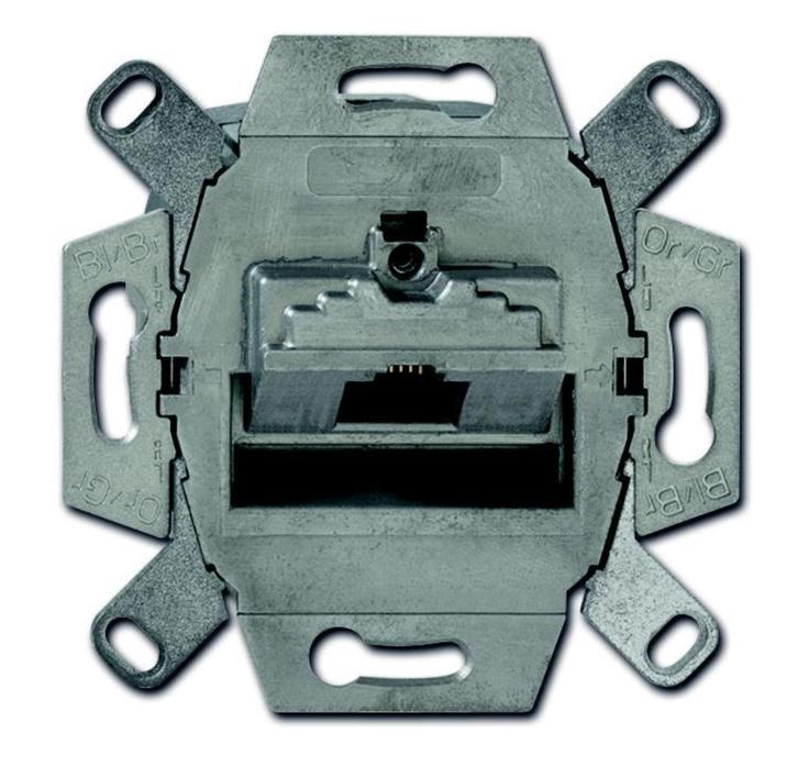 3x Busch Jaeger RJ45 data + centraal plaat Future Linear wit, Doe-het-zelf en Verbouw, Elektra en Kabels, Nieuw, Overige typen
