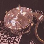 Moissanite 10 karaat in S925 zilveren hanger., Ophalen of Verzenden, Zo goed als nieuw