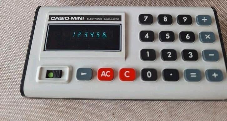 Originele Casio Mini Electronic Calculator vintage jaren '70, Ophalen of Verzenden
