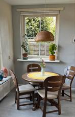 4 persoons eethoek met ronde tafel, Huis en Inrichting, Ophalen, 100 tot 150 cm, Rond, Zo goed als nieuw