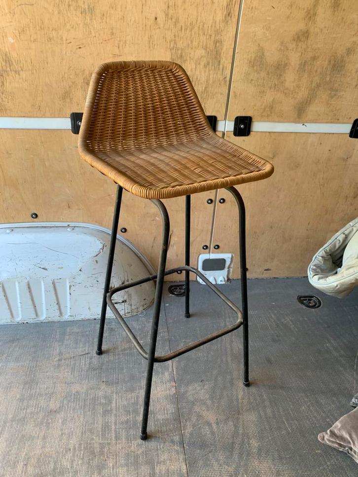 Kruk barkruk Rohe Noordwolde kruk  jaren 60., Huis en Inrichting, Barkrukken, Zo goed als nieuw, 1 kruk, Ophalen of Verzenden