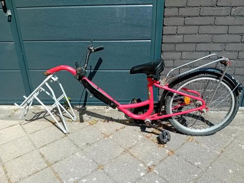 Aanhangfiets met drager, Fietsen en Brommers, Fietsaccessoires | Aanhangers en Karren, Gebruikt, Aanhangfiets, Ophalen