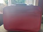 Vintage kleine rode koffer, Gebruikt, Hard kunststof, Slot, Minder dan 50 cm