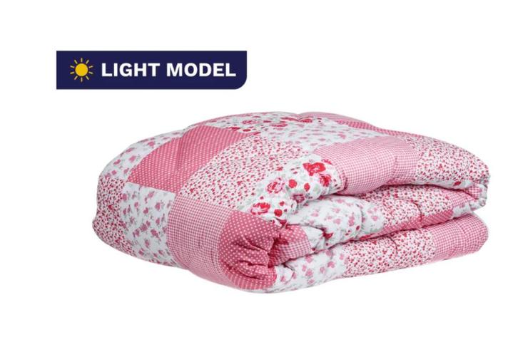 Wonderbed Light - Patchwork Pink 140x200, uitwasbaar, Nieuw!, Huis en Inrichting, Slaapkamer | Beddengoed, Nieuw, Deken of Dekbed
