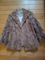 Bontjas maat S M, Ophalen of Verzenden, Gedragen, Beige