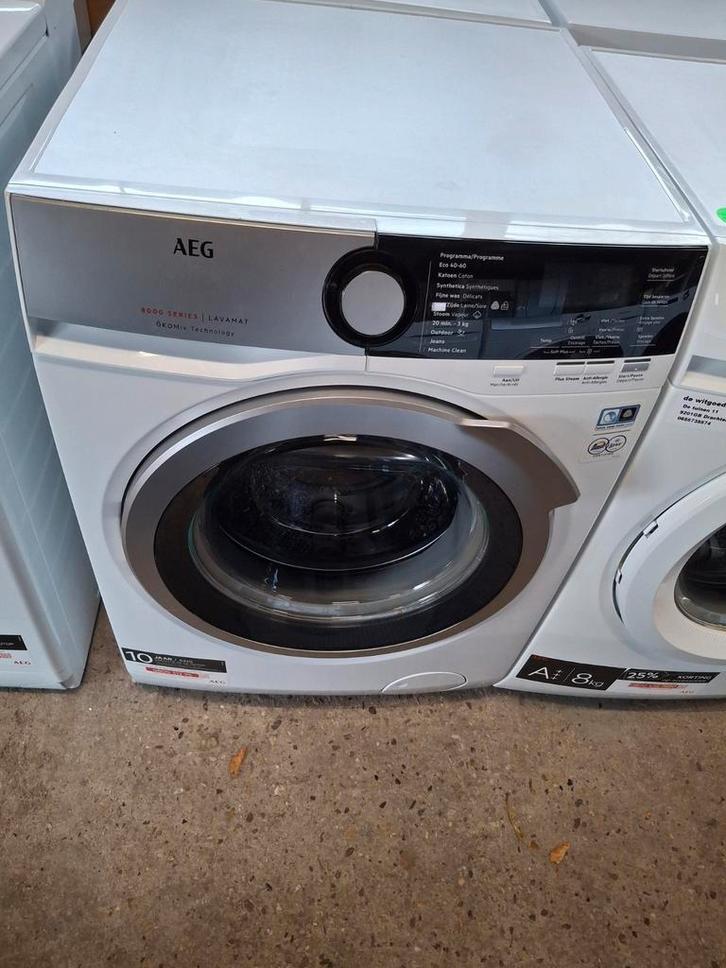 Keurig nette aeg wasmachine 8000 serie 9kg, Witgoed en Apparatuur, Wasmachines, Zo goed als nieuw, Voorlader, 8 tot 10 kg, Minder dan 85 cm